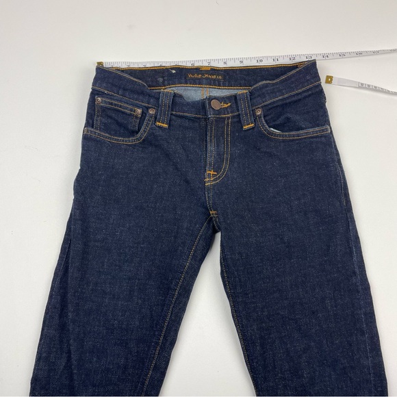 Nudie Jeans Tight Long John Twill Rinsed Women's Jeans size W26 L34 - Picture 3 of 9